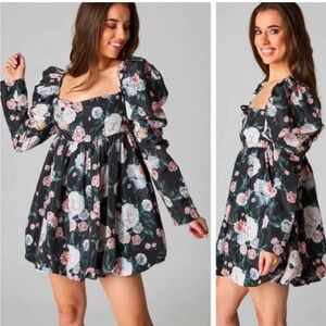 NWT Buddy Love Stassie Mini Dress Size Small black